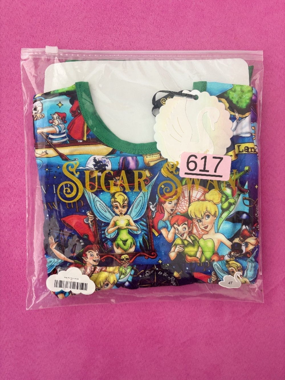 Sugar Swan Peter Pan Peplum Set 4t